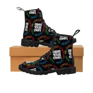 CREATE YOUR OWN Women's Canvas Boots, custom shoes, womens shoes, footwear, gift for her, womens boots