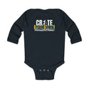 CREATE WITH MELANIE ROSE Infant Long Sleeve Bodysuit, custom onesie, personalized onesie
