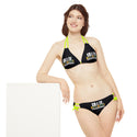 CREATE WITH MELANIE ROSE Strappy Bikini Set (AOP), custom swimsuit, custom bikini, personalized bathing suit
