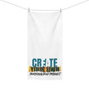 CREATE WITH MELANIE ROSE Mink-Cotton Towel, custom towel, personalized towel, personalized gift