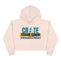 CREATE WITH MELANIE ROSE Crop Hoodie, custom hoodie, personalized hoodie, personalized crop sweatshirt