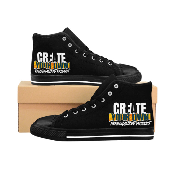 CREATE WITH MELANIE ROSE Men's Classic Sneakers, csutom shoes, personalized shoes, personalized sneakers