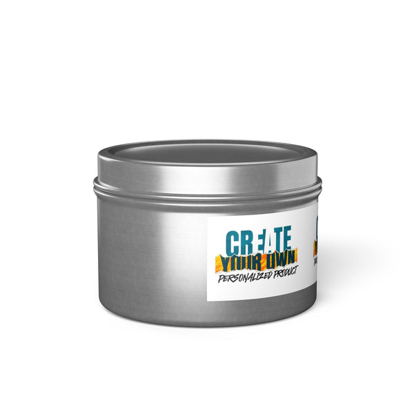 CREATE WITH MELANIE ROSE Tin Candles, custom candle, home decor, home gifts, personalized candle, personalized gifts