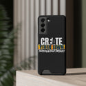 CREATE WITH MELANIE ROSE Phone Case With Card Holder, custom phone case, personalized phone case