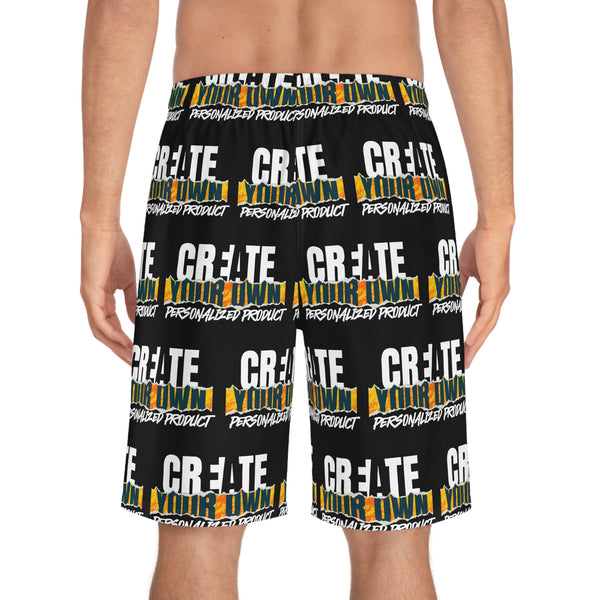 CREATE WITH MELANIE ROSE Men's Board Shorts (AOP), Custom shorts, personalized shorts, mens shorts