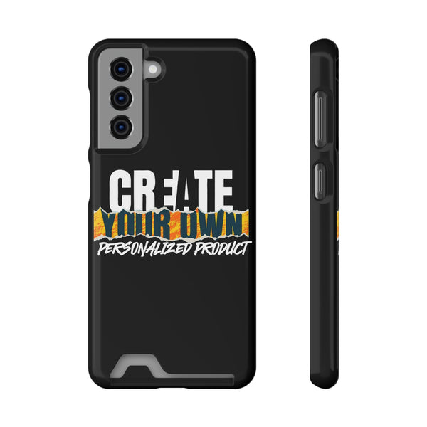 CREATE WITH MELANIE ROSE Phone Case With Card Holder, custom phone case, personalized phone case