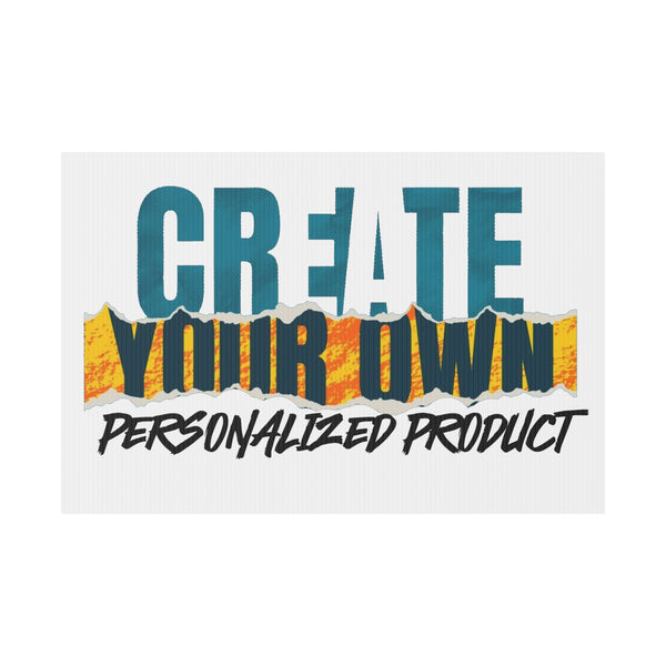 CREATE WITH MELANIE ROSE Plastic Yard Sign, custom yard sign, personalized yard sign