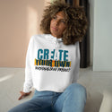 CREATE WITH MELANIE ROSE Crop Hoodie, custom hoodie, personalized hoodie, personalized crop sweatshirt