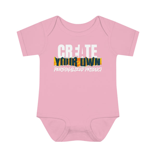 CREATE WITH MELANIE ROSE Infant Baby Rib Bodysuit, custom onesie, personalized onesie, custom baby, personalized baby