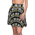CREATE WITH MELANIE ROSE Women's Skater Skirt (AOP), custom color, custom skirt, personalized skirt