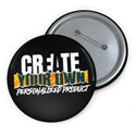 CREATE WITH MELANIE ROSE Custom Pin Buttons, custom pin, personalized pin