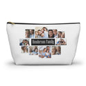 Family Collage Accessory Pouch w T-bottom, make up bag, travel bag, toiletry bag