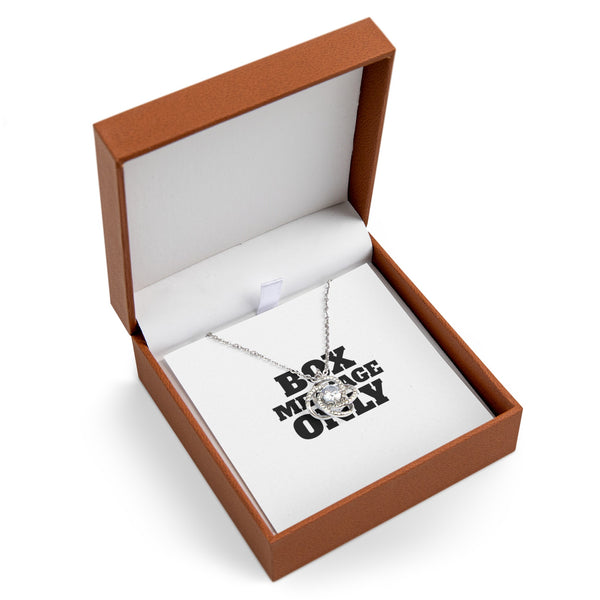 DESIGN YOUR OWN Message IN BOX Love Knot Necklace, box message only, custom jewelry