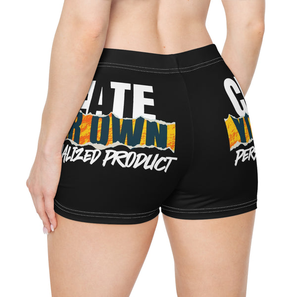 CREATE WITH MELANIE ROSE Women's Shorts (AOP), custom color, custom shorts, personalized shorts