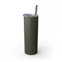 DESIGN YOUR OWN Skinny Tumbler with Straw, 20oz, drinkware, custom cup, home gifts