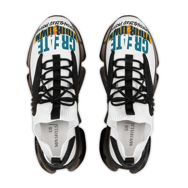 CREATE WITH MELANIE ROSE Men's Mesh Sneakers, custom shoes, personalized shoes., personalized sneakers