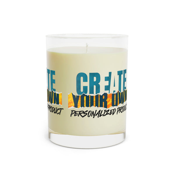 CREATE WITH MELANIE ROSE Scented Candle - Full Glass, 11oz, custom candle, home decor, personalized candle, personalized gift