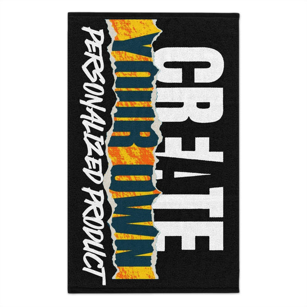 CREATE WITH MELANIE ROSE Rally Towel, 11x18, custom towel, personalized towel, personalized gift