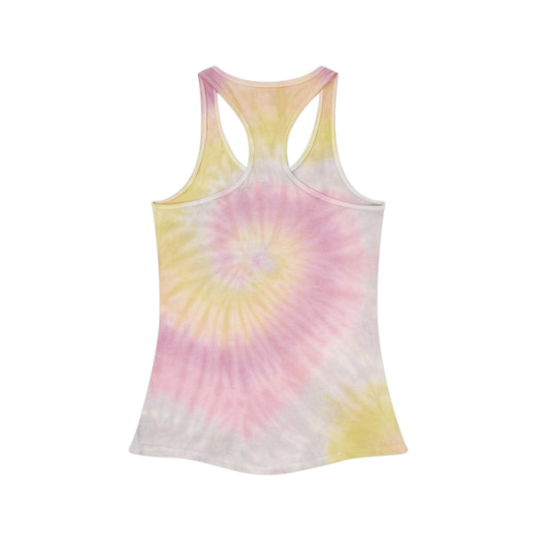 CREATE WITH MELANIE ROSE Tie Dye Racerback Tank Top, custom tank top, personalized tank top