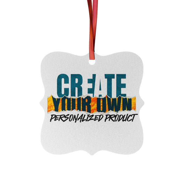 CREATE WITH MELANIE ROSE Aluminum Ornaments (1pc, 5pcs, 10pcs, 20pcs), custom ornament, personalized ornament, holiday