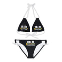 CREATE WITH MELANIE ROSE Strappy Bikini Set (AOP), custom swimsuit, custom bikini, personalized bathing suit