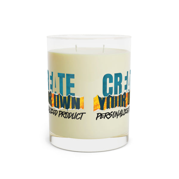 CREATE WITH MELANIE ROSE Scented Candle - Full Glass, 11oz, custom candle, home decor, personalized candle, personalized gift