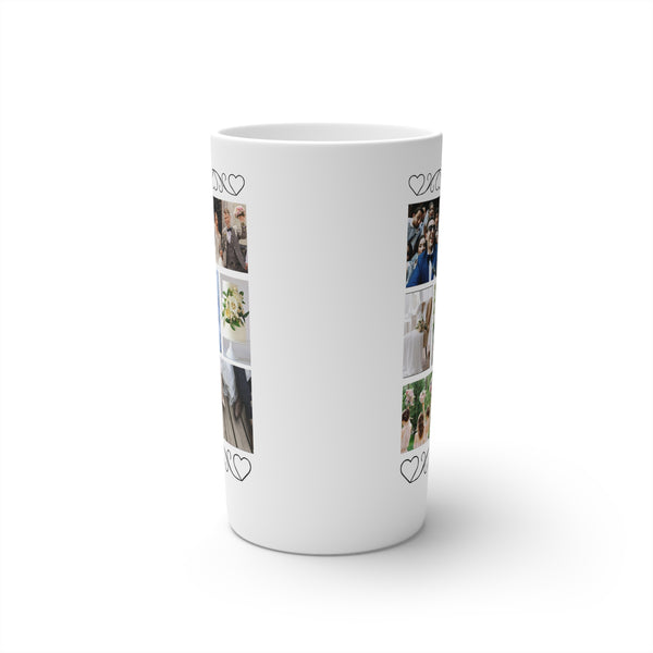 Wedding Collage Conical Coffee Mugs (3oz, 8oz, 12oz), drinkware, coffee cup, kitchen