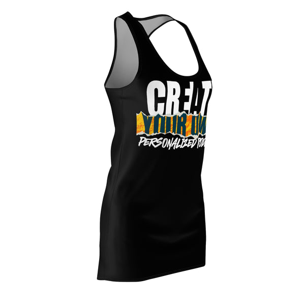 CREATE WITH MELANIE ROSE Women's Cut & Sew Racerback Dress (AOP), custom color, custom dress, personalized dress
