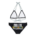 CREATE WITH MELANIE ROSE Strappy Bikini Set (AOP), custom swimsuit, custom bikini, personalized bathing suit