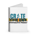 CREATE WITH MELANIE ROSE Spiral Notebook - Ruled Line, custom notebook, personalized notebook, personalized gift