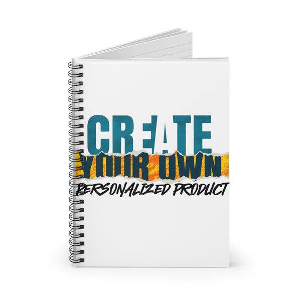 CREATE WITH MELANIE ROSE Spiral Notebook - Ruled Line, custom notebook, personalized notebook, personalized gift