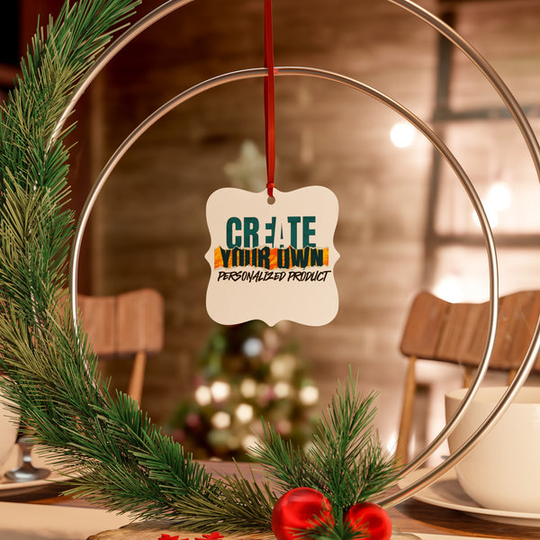 CREATE WITH MELANIE ROSE Aluminum Ornaments (1pc, 5pcs, 10pcs, 20pcs), custom ornament, personalized ornament, holiday