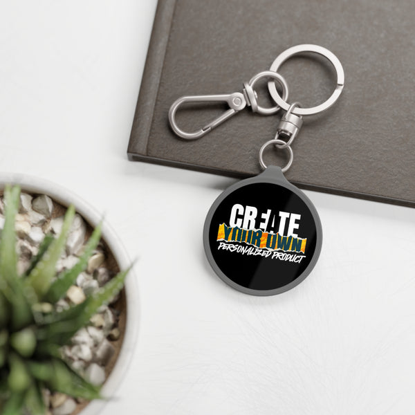 CREATE WITH MELANIE ROSE Keyring Tag, custom keyring, custom keychain, personalized keychain, personalized keyring