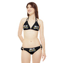 CREATE WITH MELANIE ROSE Strappy Bikini Set (AOP), custom swimsuit, custom bikini, personalized bathing suit