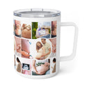 Pregnancy Collage Insulated Coffee Mug, 10oz , drinkware, home gifts, travel mug, kitchen