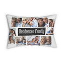 Family Collage Lumbar pillow, Spun Polyester Lumbar Pillow, custom throw pillow, home gifts, home decor, gifts