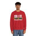 CREATE WITH MELANIE ROSE Unisex Heavy Blend™ Crewneck Sweatshirt, custom sweatshirt, personalized sweatshirt