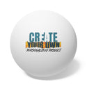 CREATE WITH MELANIE ROSE Ping Pong Balls SET 6 pcs, custom ping pong, personalized gifts