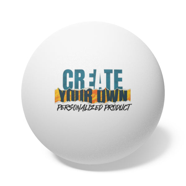 CREATE WITH MELANIE ROSE Ping Pong Balls SET 6 pcs, custom ping pong, personalized gifts