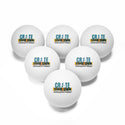 CREATE WITH MELANIE ROSE Ping Pong Balls SET 6 pcs, custom ping pong, personalized gifts