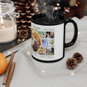 Wedding Collage 11oz Black Mug, coffee mug, ceramic mug, home gifts, art prints
