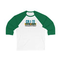 CREATE WITH MELANIE ROSE Unisex 3\4 Sleeve Baseball Tee, custom tee shirt, personalized tee shirt