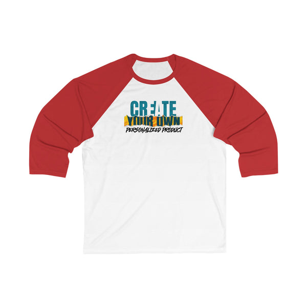 CREATE WITH MELANIE ROSE Unisex 3\4 Sleeve Baseball Tee, custom tee shirt, personalized tee shirt