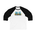 CREATE WITH MELANIE ROSE Unisex 3\4 Sleeve Baseball Tee, custom tee shirt, personalized tee shirt