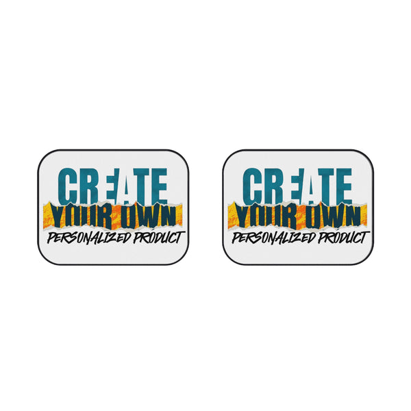 CREATE WITH MELANIE ROSE Car Mats (2x Rear), custom car mat, custom car rug, personalized car mat