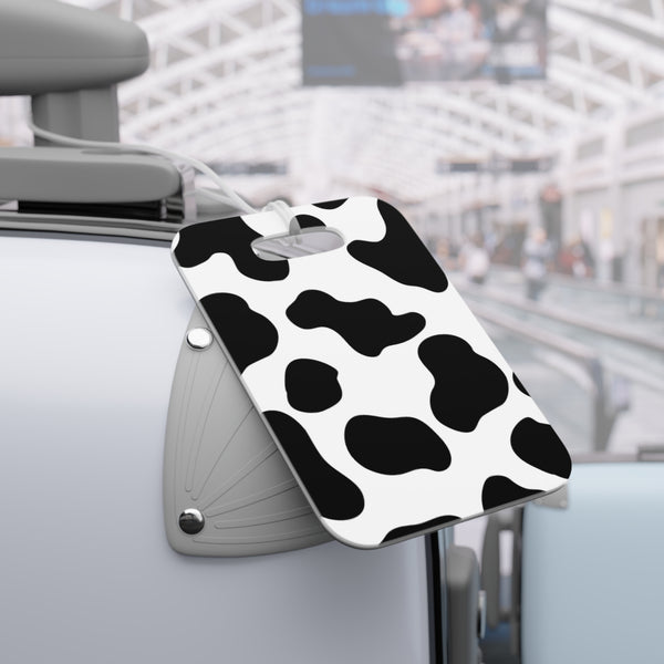 Personalized Cow Print Luggage Tags, bag tag, custom bag tag, personalized luggage tag, personalized gift, gifts, travel tag, travel gift