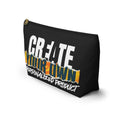 CREATE WITH MELANIE ROSE Accessory Pouch w T-bottom, custom travel bag, personalized make up bag