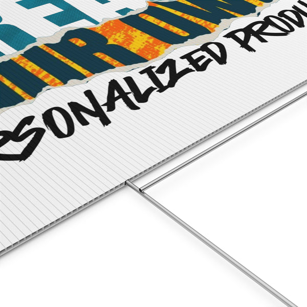 CREATE WITH MELANIE ROSE Plastic Yard Sign, custom yard sign, personalized yard sign