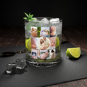 Pregnancy Collage Bar Glass, bar glass, glass, home gifts, art print, kitchen, custom glass