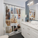 Engagement Collage Shower Curtains, bathroom curtain, bathroom decor, shower curtain, home gifts, home decor